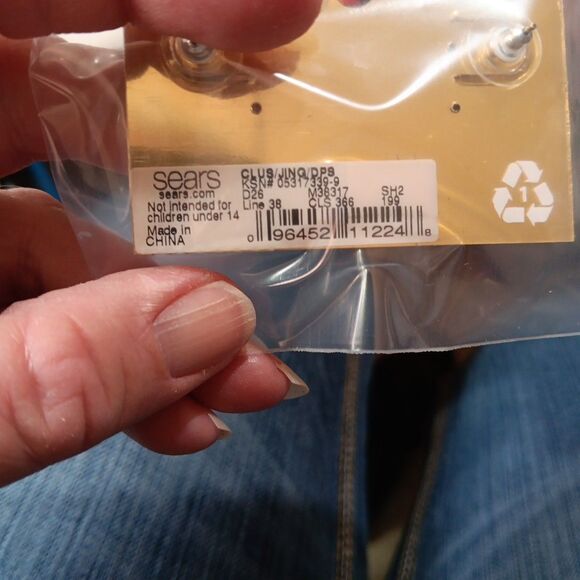 Holiday Earrings Pierced Post Multicolor costume jewelry - Picture 3 of 4